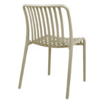 Καρέκλα Zoi pakoworld pp σε απόχρωση cappucino 42x58x79εκ - Image 3