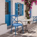 Καρέκλα Crossie pakoworld στοιβαζόμενη pp σε απόχρωση μπλε 38x46.5x82εκ - Image 2