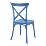 Καρέκλα Crossie pakoworld στοιβαζόμενη pp σε απόχρωση μπλε 38x46.5x82εκ - Image 3