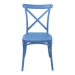 Καρέκλα Crossie pakoworld στοιβαζόμενη pp σε απόχρωση μπλε 38x46.5x82εκ - Image 5