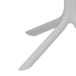 Τραπέζι Groovy pakoworld pp διατρητο λευκό 60x60x76εκ - Image 3