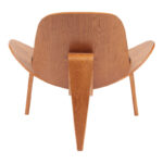 Πολυθρόνα Vilma pakoworld PU μαύρο- plywood καρυδί 90x76.5x74.5εκ - Image 5