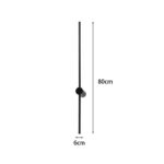 Φωτιστικό τοίχου-απλίκα Eftenbo pakoworld led μέταλλο μαύρο Φ8x80εκ - Image 3