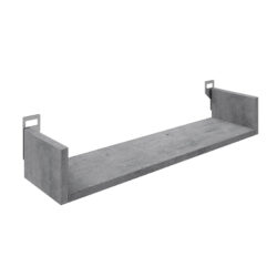 Ραφιέρα τοίχου Derva pakoworld σε cement γκρι απόχρωση 60x15x10cm