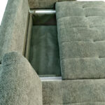 Γωνιακός αναστρέψιμος καναπές-κρεβάτι Vivad pakoworld ύφασμα σε μέντα απόχρωση 275x164x91εκ - Image 7