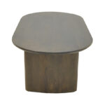 Τραπέζι σαλονιού Flute pakoworld wenge μασίφ ξύλο μάνγκο 130x65x40εκ - Image 5