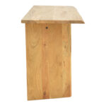 Κονσόλα Mende pakoworld μασίφ ξύλο ακακίας σε φυσική απόχρωση 110x50x76εκ - Image 4