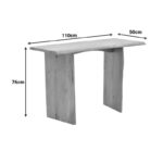 Κονσόλα Mende pakoworld μασίφ ξύλο ακακίας σε φυσική απόχρωση 110x50x76εκ - Image 7