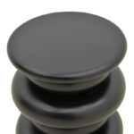 Βοηθητικό τραπέζι Circena pakoworld μασίφ μάνγκο ξύλο μαύρο Φ40x45εκ - Image 3