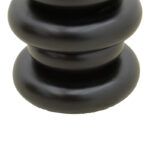 Βοηθητικό τραπέζι Circena pakoworld μασίφ μάνγκο ξύλο μαύρο Φ40x45εκ - Image 4