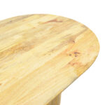 Τραπέζι Flute pakoworld μασίφ μάνγκο ξύλο σε φυσική απόχρωση 200x90x76εκ - Image 4