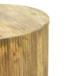 Τραπέζι σαλονιού Orban pakoworld μασίφ μάνγκο ξύλο σε φυσική απόχρωση Φ80x45εκ - Image 6