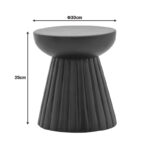 Βοηθητικό τραπέζι Nemira pakoworld μασίφ μάνγκο ξύλο λευκό Φ30x35εκ - Image 3