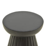 Βοηθητικό τραπέζι Nemira pakoworld μασίφ μάνγκο ξύλο μαύρο Φ30x35εκ - Image 2