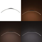 Φωτιστικό οροφής led Ledo pakoworld μέταλλο σε μαύρη απόχρωση 120εκ - Image 2