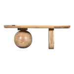 Τραπέζι σαλονιού Kane pakoworld μασίφ ξύλο ακακίας σε φυσική απόχρωση 110x72x38εκ - Image 3