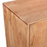 Μπουφές Leontina pakoworld μασίφ ξύλο ακακίας σε φυσική απόχρωση με πόδι μαύρο μέταλλο 150x45x86εκ - Image 6