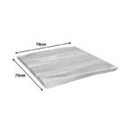 Επιφάνεια τραπεζιού Pozier pakoworld μασίφ ξύλο ακακίας σε φυσική απόχρωση 70x70x4εκ - Image 2