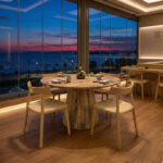 Τραπέζι Rahma I pakoworld μασιφ ξύλο mango 3εκ σε φυσική απόχρωση Φ120x77εκ - Image 2