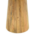 Τραπέζι Rahma I pakoworld μασιφ ξύλο mango 3εκ σε φυσική απόχρωση Φ120x77εκ - Image 5