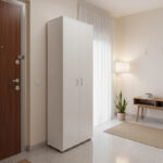 Παπουτσοθήκη-Ντουλάπα Racka pakoworld σε λευκή απόχρωση 58x34x186εκ