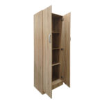 Ντουλάπα δίφυλλη Athos pakoworld σε sonoma απόχρωση 60x42x180εκ - Image 2