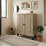 Παπουτσοθήκη-ντουλάπι Cathi pakoworld sonoma 80x34x95εκ