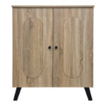 Παπουτσοθήκη-ντουλάπι Cathi pakoworld sonoma 80x34x95εκ - Image 4