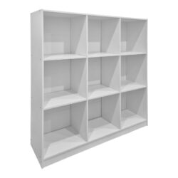 Βιβλιοθήκη Gridea pakoworld λευκό 119.5x30x121εκ