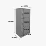 Ντουλάπι-στήλη Soline pakoworld sonoma 40x34.5x90.5εκ - Image 5