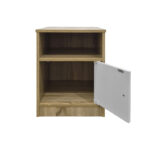 Κομοδίνο Lenea pakoworld sonoma-λευκό 40x40x50εκ - Image 2