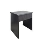 Τουαλέτα κρεβατοκάμαρας Larnia pakoworld με καθρέπτη και σκαμπό wenge 65x40x142εκ - Image 4