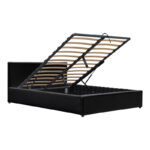 Κρεβάτι Dellia pakoworld με αποθηκευτικό χώρο pu μαύρο 150x200εκ - Image 3