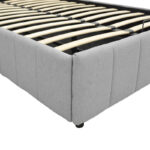 Κρεβάτι Snuggle pakoworld με αποθηκευτικό χώρο ύφασμα γκρι 120x200εκ - Image 7