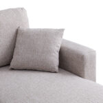 Γωνιακός αναστρέψιμος καναπές κρεβάτι Kamore pakoworld με αποθηκευτικό χώρο μπεζ ύφασμα 223x146x85εκ - Image 7