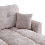 Γωνιακός αναστρέψιμος καναπές κρεβάτι Comfie pakoworld με αποθηκευτικό χώρο μπεζ ύφασμα 260x156x98εκ - Image 7