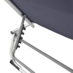 Ξαπλώστρα παραλίας Fevepe pakoworld βαρέως τύπου αλουμίνιο-textilene σε ανθρακί απόχρωση 58.5x185x29.5εκ - Image 6