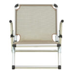 Καρεκλάκι παραλίας Plazo pakoworld αλουμίνιο-textilene σε μπεζ απόχρωση 55x70x59εκ - Image 4