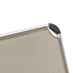 Καρεκλάκι παραλίας Playa pakoworld βαρέως τύπου με ψηλή πλάτη αλουμίνιο-textilene σε μπεζ απόχρωση 54x72x63εκ - Image 6