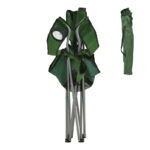 Καρεκλάκι παραλίας-camping Pesca pakoworld μέταλλο-αδιάβροχο ύφασμα σε χακί απόχρωση 55x55x95εκ - Image 5