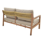 Σαλόνι κήπου Andasio pakoworld σετ 4τεμ αλουμίνιο κ σχοινί σε φυσική- μαξιλάρια σε γκρι απόχρωση - Image 3