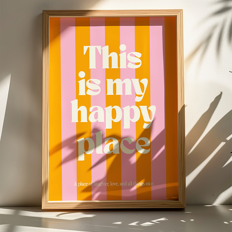 409-000068 Πίνακας Happo pakoworld με ψηφιακή εκτύπωση και πλαίσιο 33x1.5x48εκ