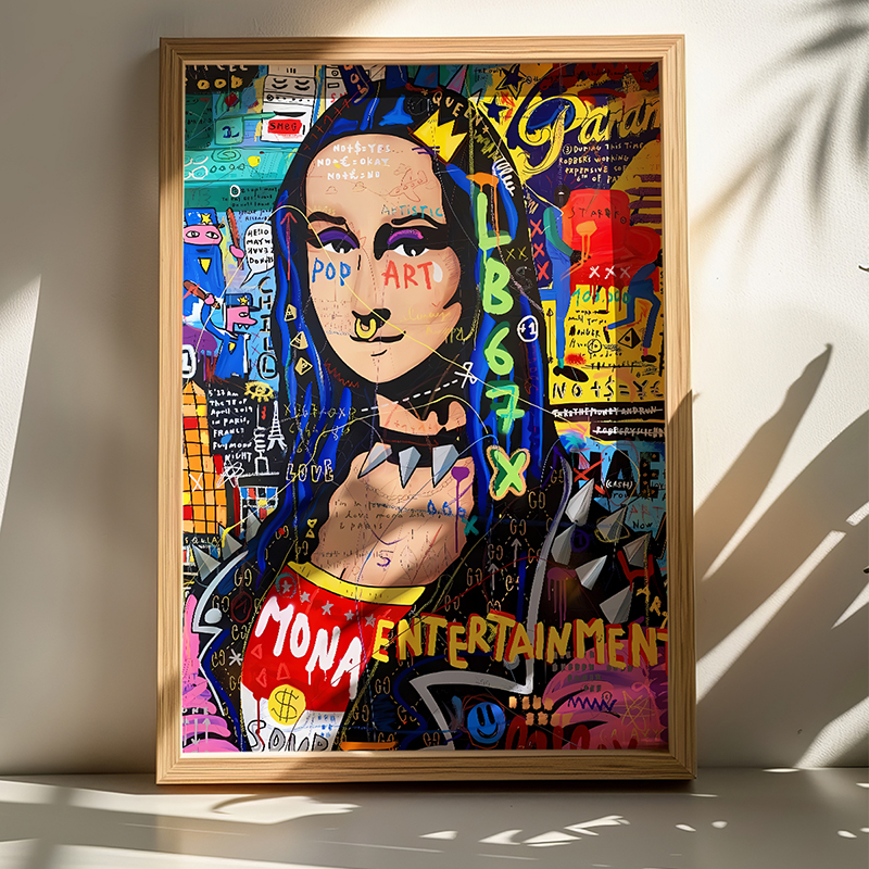 409-000123 Πίνακας Monda pakoworld με ψηφιακή εκτύπωση και πλαίσιο 50x2x70εκ