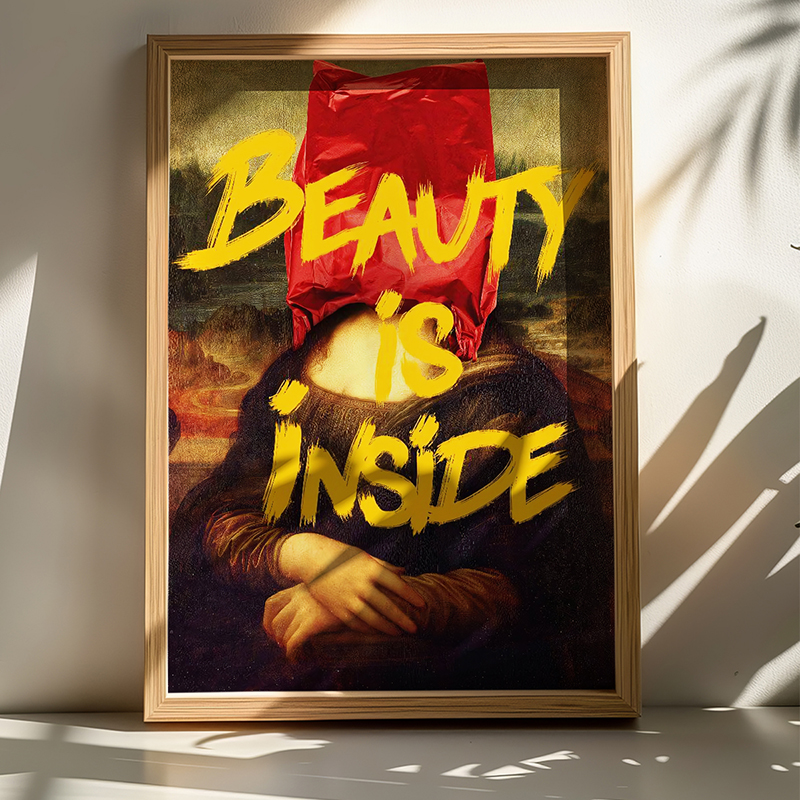 409-000124 Πίνακας Loveser pakoworld με ψηφιακή εκτύπωση και πλαίσιο 50x2x70εκ