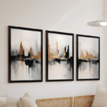 Πίνακας Fortasia pakoworld τρίπτυχος με ψηφιακή εκτύπωση και πλαίσιο 33x0.3x48εκ - Image 2