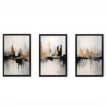 Πίνακας Fortasia pakoworld τρίπτυχος με ψηφιακή εκτύπωση και πλαίσιο 33x0.3x48εκ