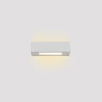 Inlight Επιτοίχιο Φωτιστικό Γύψινο Λευκό 1×E14 – 22 cm (43049-C-White)