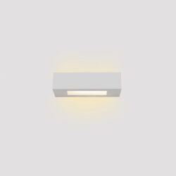 Inlight Επιτοίχιο Φωτιστικό Γύψινο Λευκό 1×E14 – 22 cm (43049-C-White)