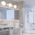 InLight Επιτοίχιο φωτιστικό από χρώμιο μέταλλο και λευκή οπαλίνα 3XG9 D:46cm (43420-3) - Image 3