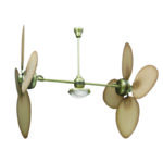 ΑΝΕΜΙΣΤΗΡΑΣ ΟΡΟΦΗΣ ΜΕ ΦΩΣ ΔΙΠΛΟΣ ΧΑΛΚΙΝΟ ΜΟΤΕΡ ΜΠΕΖ ΜΕ 8 ΠΤΕΡΥΓΙΑ PC Φ1300mm